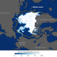 Sea ice extent on September 10th, 2016 compared with the long-term median. Image: NASA/NSDIC